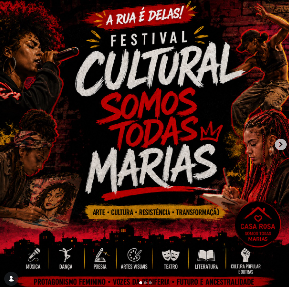 Festival Cultural Somos Todas Marias – A Rua é Delas
